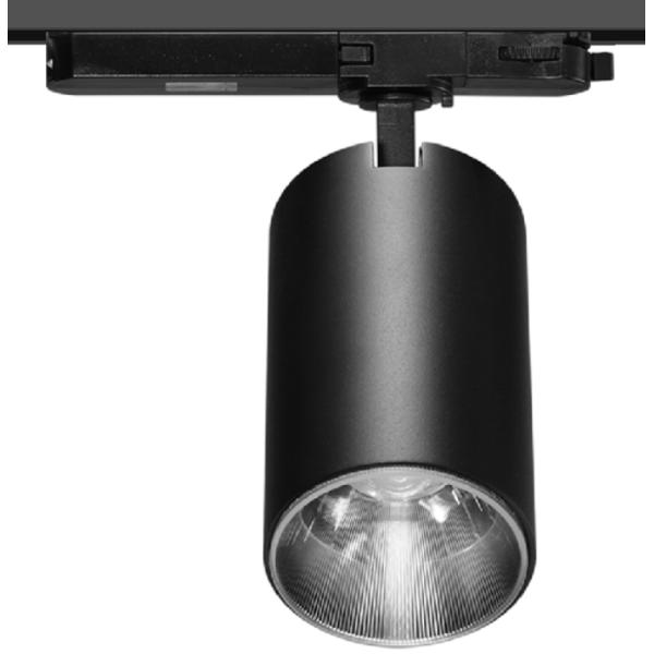 Integrated adaptor 3/4-wire CRI90 anti glare flicker free combined 20W-25W 35W COB LED track light Aluminium Surface t