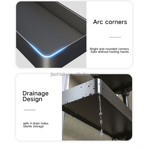 NEW Luxury Space Saver Bathroom Rotate Holder Makeup Storage Corner Wall Mount Hanging Organizer Shelf Accessories Towel Rack