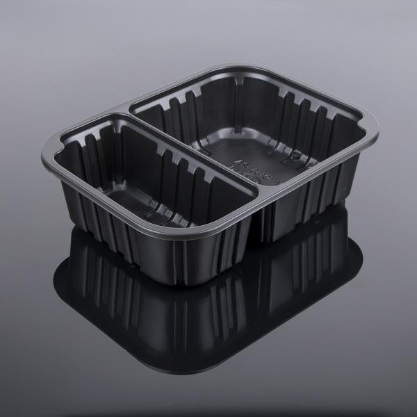 Black Food Packaging 18*10*6cm Airline Meal Tray