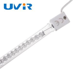 Medium Wave Quartz Infrared Lamp 200-4000W Ceramic White Reflector