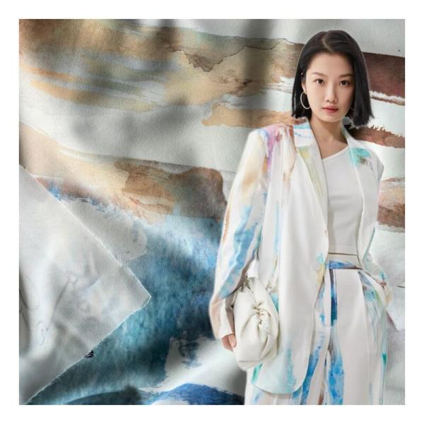 Wholesale 100% Polyester Organic Microfiber Fabric Striped Chiffon Korean Inspired for Girls' Dresses
