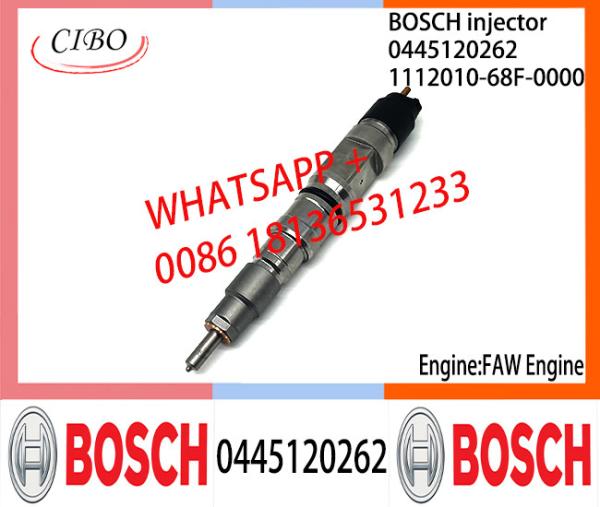 Conjunto original 0445120262 1112010-68F-0000 do injetor de combustível 1112010-68F-0000 de BOSCH 0445120262 para FAW