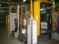 Ligne de peinture automatique de revêtement en poudre de substrat de fer avec revêtement uniforme
