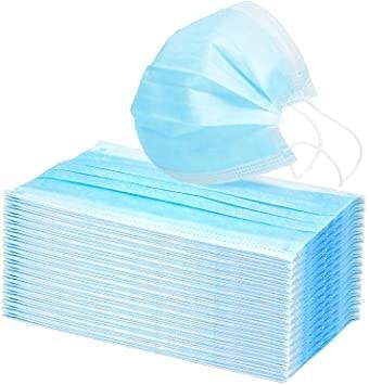 High BFE 3 Ply Disposable Face Mask Soft Ear Loops Eliminate Pressure To Ears