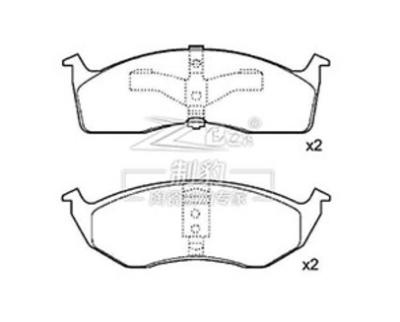 FD-BP-SET-001 Ford Low Dust Brake Pads Bolt On Installation For Long Lasting And Smooth Braking Performance