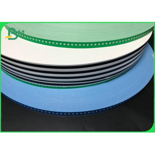 13.5mm 15mm Blue Green Food Grade 60g Kraft Paper Rolls For Making Biodegradable Straw