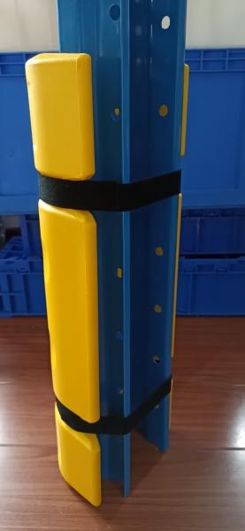 Protecteur vertical de rack en plastique Protecteur de colonne de rack à palettes en une pièce pour système de rack