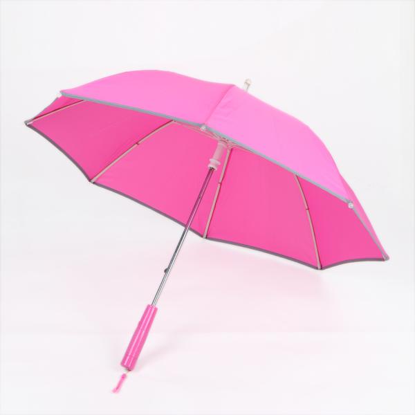 19 Inch Pink Childrens Folding Umbrella , Manual Open Personalized Kids Umbrella