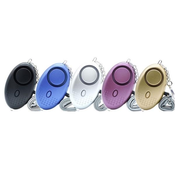140DB Purple Self Defense LR44 ABS Emergency Safety Alarm For Women