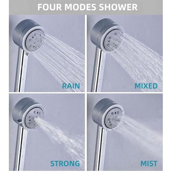 Stainless Steel Hot And Cold Exposed Valve Showers Set Hardware Shower Head Shower System
