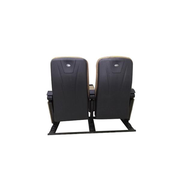 Fashionable Public Theater Seating With Wooden Writing Pad Foldable Cinema Chairs