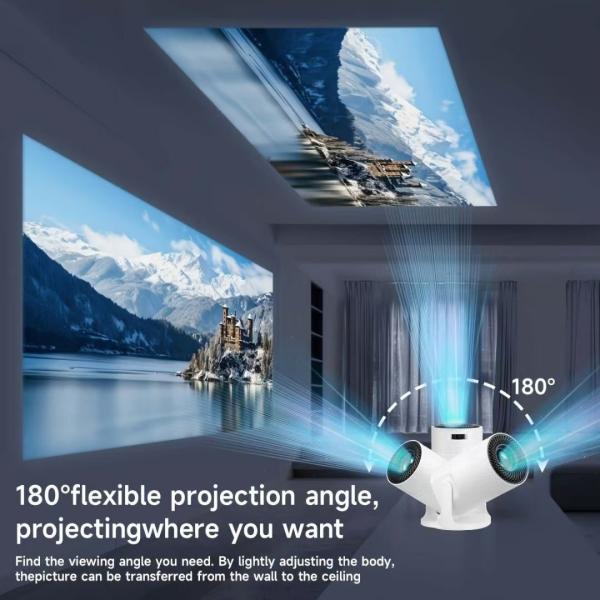 J2 Super Mini Freestyle HD Projector 720P Video Portable Smart Projector