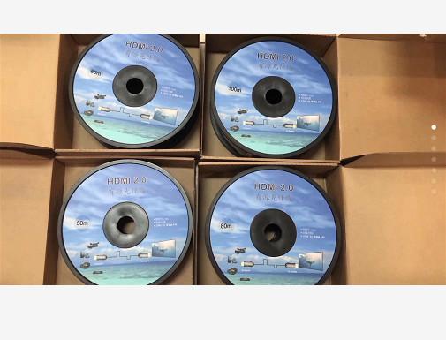 HDTV  cable 2.0 Without chip  2.0V 4K*2K 18 Gbps Fiber Optic PVC HDTV 4k@60Hz  5M-50M