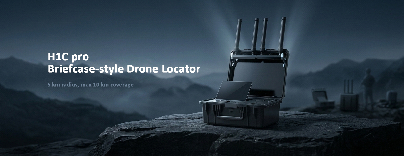 Portable Suitcase Design UAV Detection And Identification System with Dual Power Supply