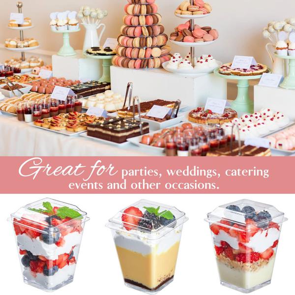 Medium Capacity Cup For Dessert Small Cup And Dessert Tray 120ml 250ml 350ml 500ml