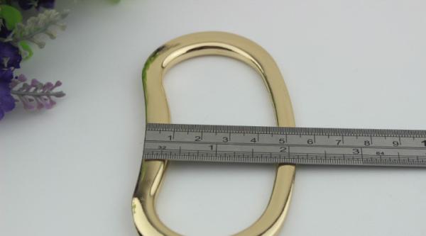 Wholesale new bag making accessories DIY zinc alloy 2 color bag metal handle