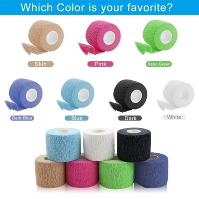 Самоклеящаяся повязка обертка спортивная лента, ветеринарная лента, татуировка сцепление лента обертка, лодыжка лента, сплоченность