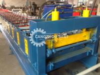 Carrelage en acier galvanisé de plate-forme faisant la machine, petit pain de Decking en métal formant la machine