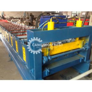 Гальванизированная стальная плитка пола палубы делая машину, металл украшая крен формируя машину