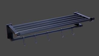 INOVI HL-V04 Porte-serviettes en plastique 600 mm avec crochet