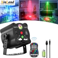 Batterie à télécommande et USB de lumière de partie de laser du DJ actionnés pour la danse de barre de KTV