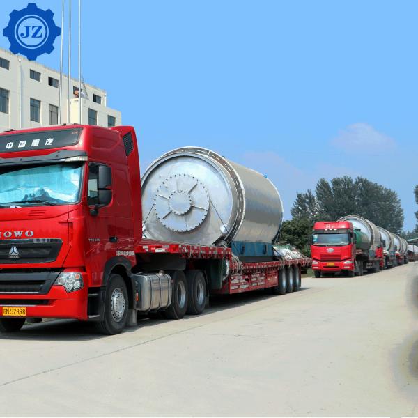 30ton Continuous Waste Plastic Scrap Tyre Recycling Pyrolysis To Oil Plant