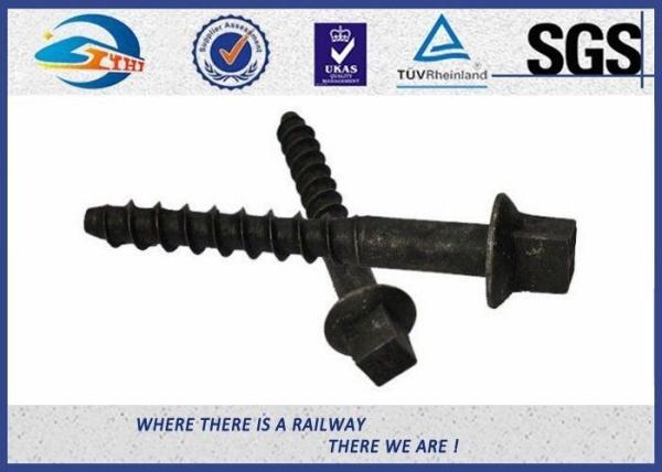 Black Square Head Tighten Railway Sleeper Screws  23 * 105 Sleeper Screws