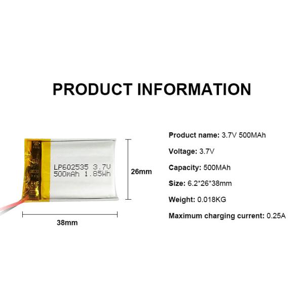 800mAh 3.7v 500mah LiPo аккумулятор Полимер 902030 503035 803030 аккумулятор