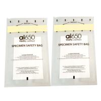 Dual Pouch 95kpa Ziplock TPE Specimen Biohazard Bags