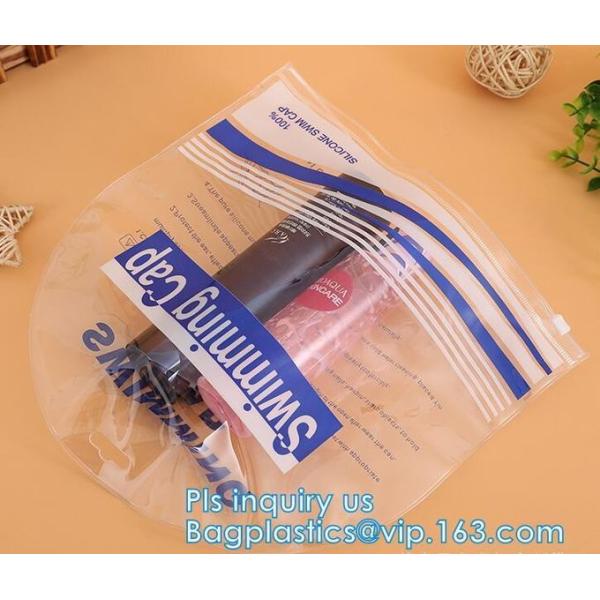 eco-friendly, Slider Hook Hanging Zipper Bag, Slider Zipper PVC Pencil Bags, wig hair packaging bag