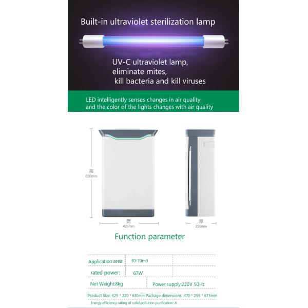 2023 горячее продажа очиститель воздуха H13 True HEPA фильтр 7 ступеней HEPA очиститель воздуха Большая комната Дом Smart Tuya WIFI очиститель воздуха