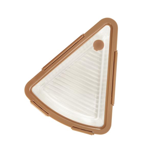 Multifunctional Glass Pizza Storage Container Triangle Food Storage Containers 25oz