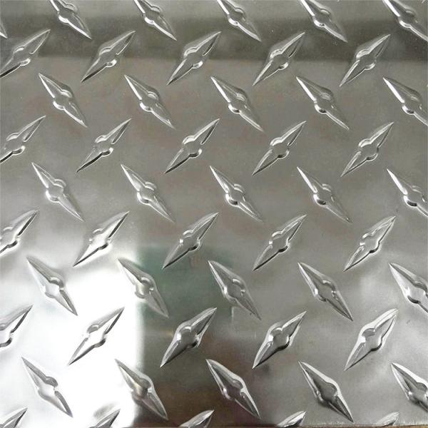 A folha de alumínio quadriculado de alumínio de H112 Diamond Plate Sheet escovou as folhas de alumínio