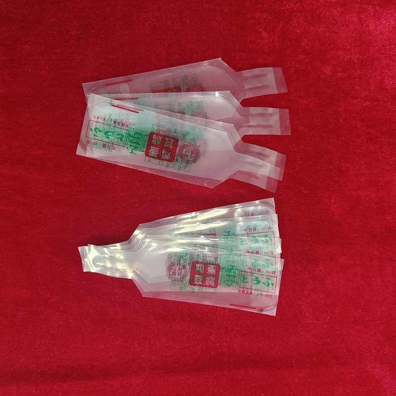 Double Heat Seal Transparent PE Eqg Tofu Tube 200g 250g Retort Grade Family Bag