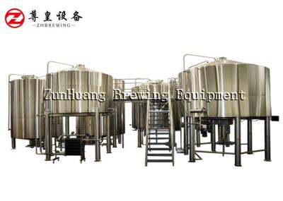 Stainless Steel Commercial Beer Brewing Equipment Steam Gas / Electrical Power Heating