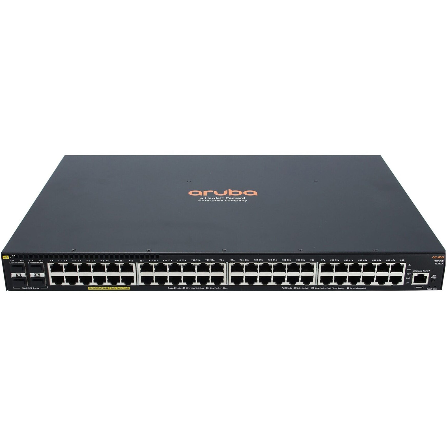 JL659A HPE Aruba Networking CX 6300M 48-port HPE Smart Rate 1/2.5/5GbE Class 6 PoE and 4-port SFP56 Switch