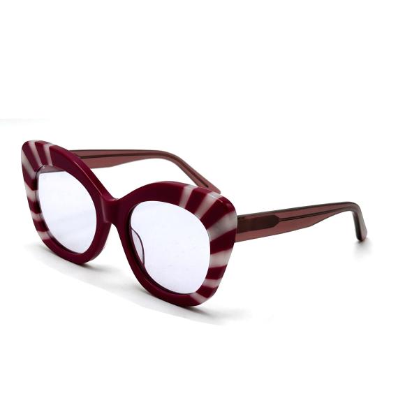 Square Eye Shape Acetate Frame Sunglasses for Women 100% UV Protection-model AS104 ,Sunglasses OEM Factory