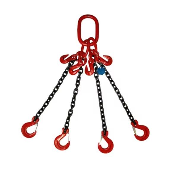 8mm Black Finish G80 Alloy Steel Chain Sling with Two Legs for Lifting EN818-2 Durable