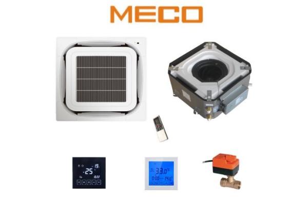 Round flow  chilled water units , 8 way cassette fan coil unit 400CFM, 1TR ,with build-in pump and digital display