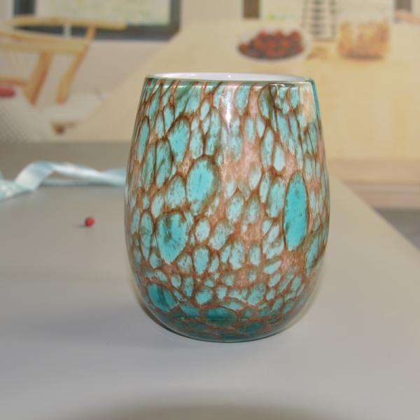 Держатели для свечи сплошного цвета бирюзы Votive стеклянные