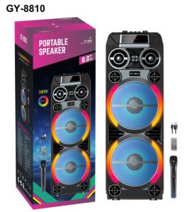 30W Portable Party Speaker with Bluetooth and LED Lighting