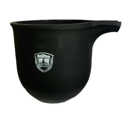150kg Capacity Round Zinc Melting Crucible With Good Thermal Shock Resistance