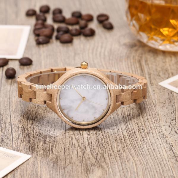 Made In China Wood 3 Atm Water Resistant Watch
