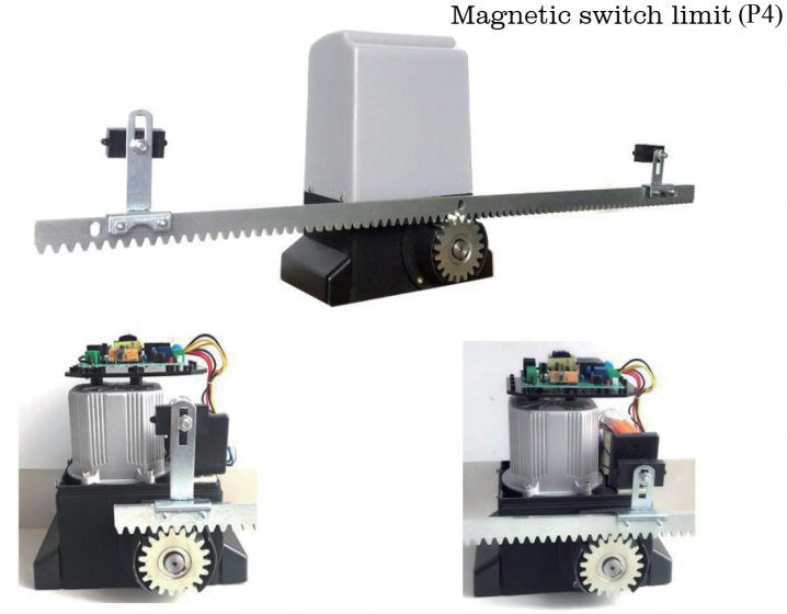 AC 110V 220V Sliding Door Opener With Remote Control For Courtyard Doors