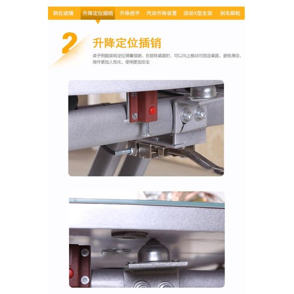 Pneumatic Lifting Center Coffee Table , Glass Lift Top Coffee Table