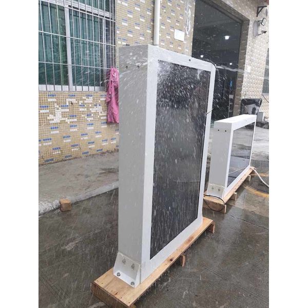 55-inch Android/Windows waterproof white outdoor standing advertising machine