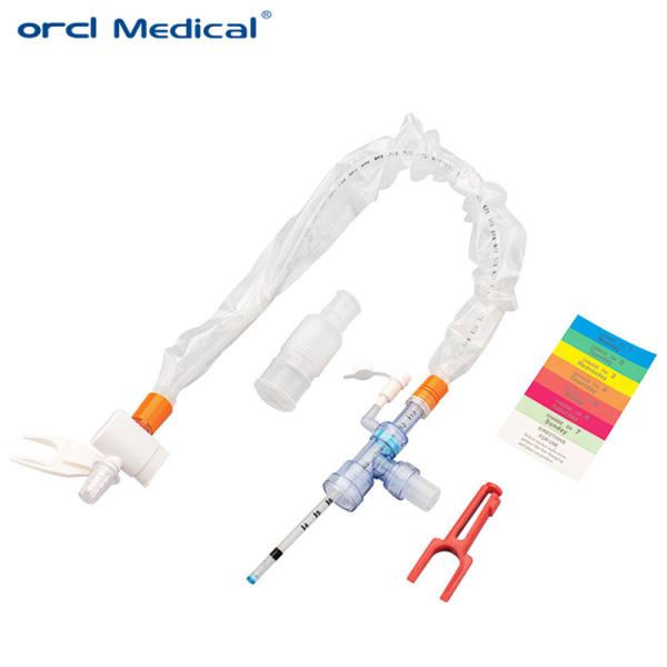 Prix de gros du fabricant Ensemble de cathéter d'aspiration médical fermé Système fermé avec raccord en Y pour enfant