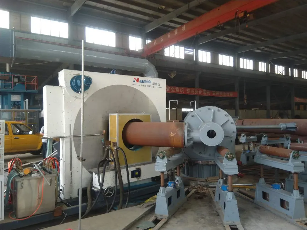 3PE Coating Production Line for Steel Elbow Pipes 426-820mm Dia
