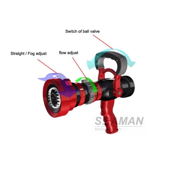 Автоматический пожарный рукав давления 4 положений высокий Nozzles расход потока пистолета пожара регулируемый