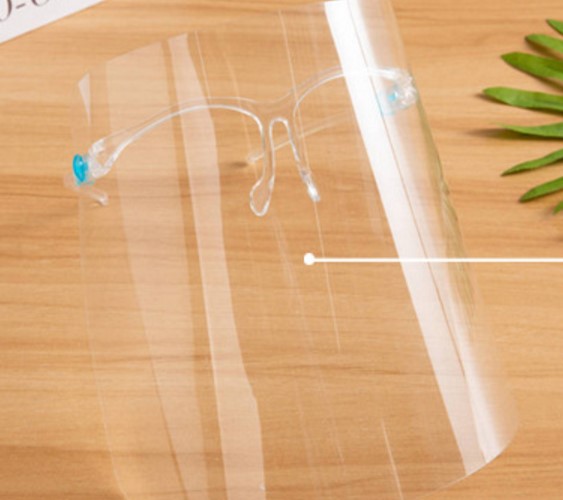 Oil Splash Proof Safety Face Shield PET Double Sides For Kitchen Cooking